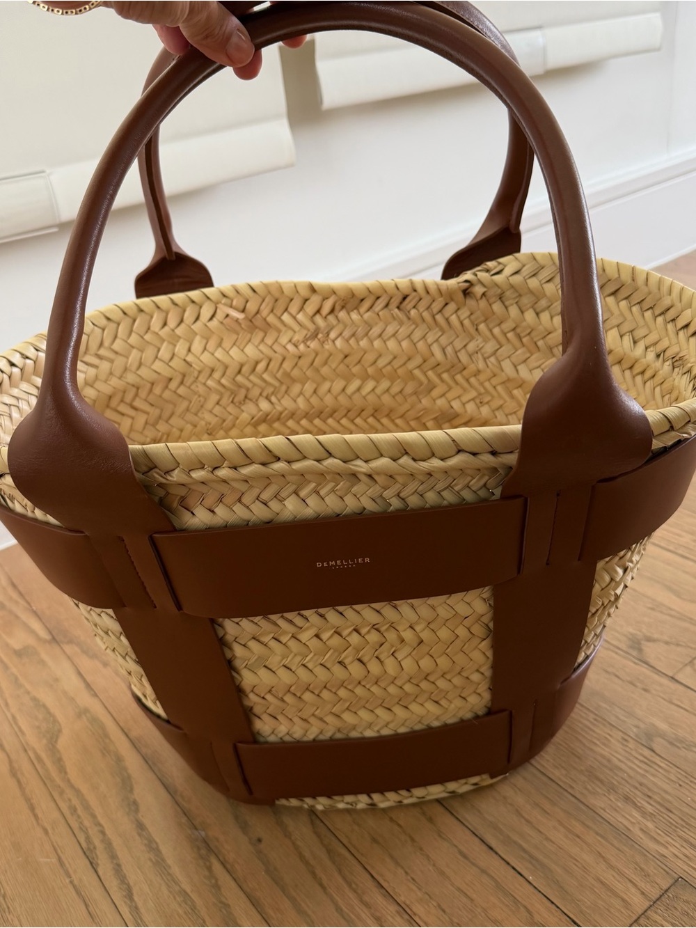 DeMellier Santorini Raffia Tote Bag